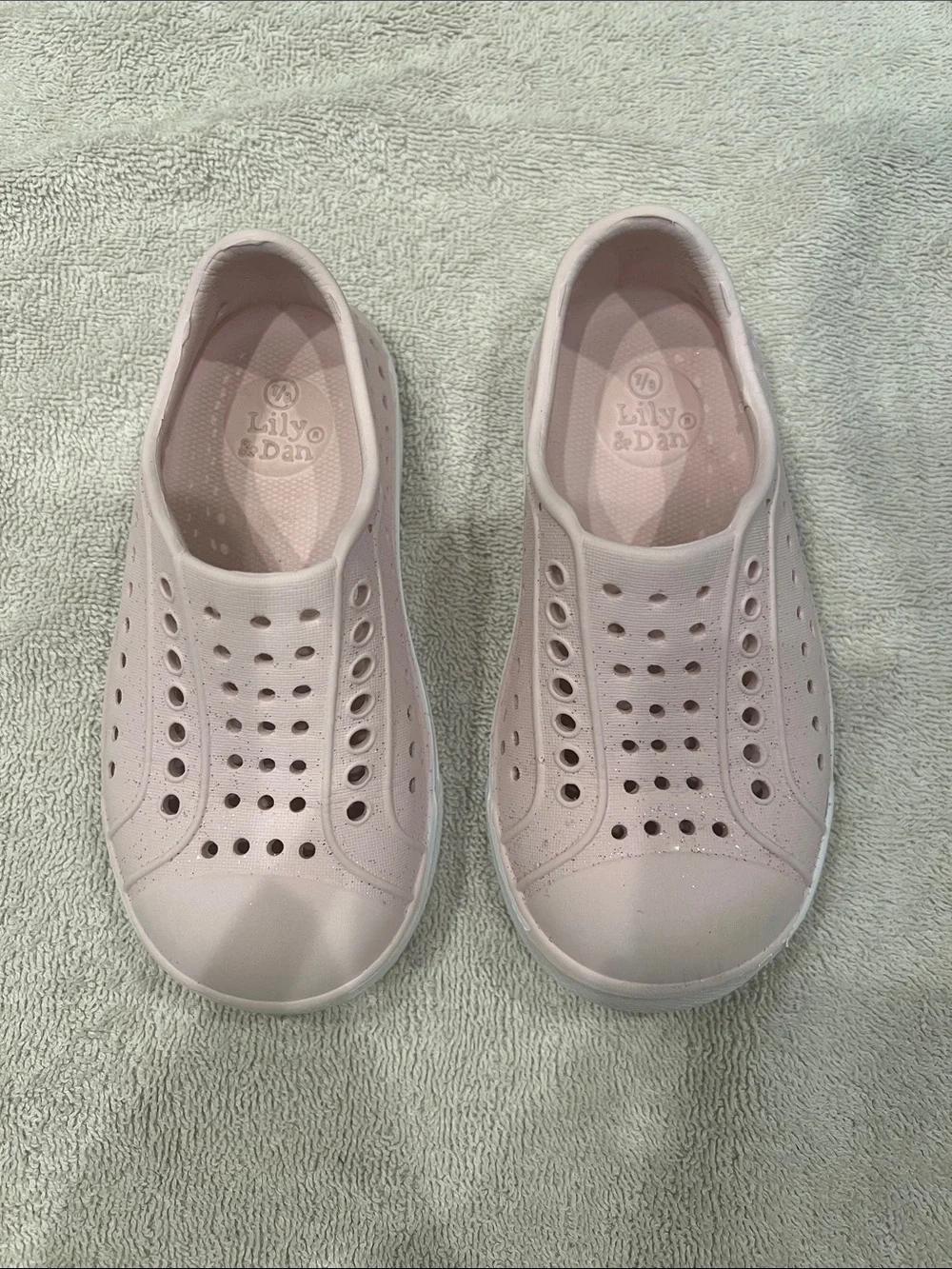 Lily & Dan Kids' Pink Water Shoes - Slip-On Swim & Beach Shoes